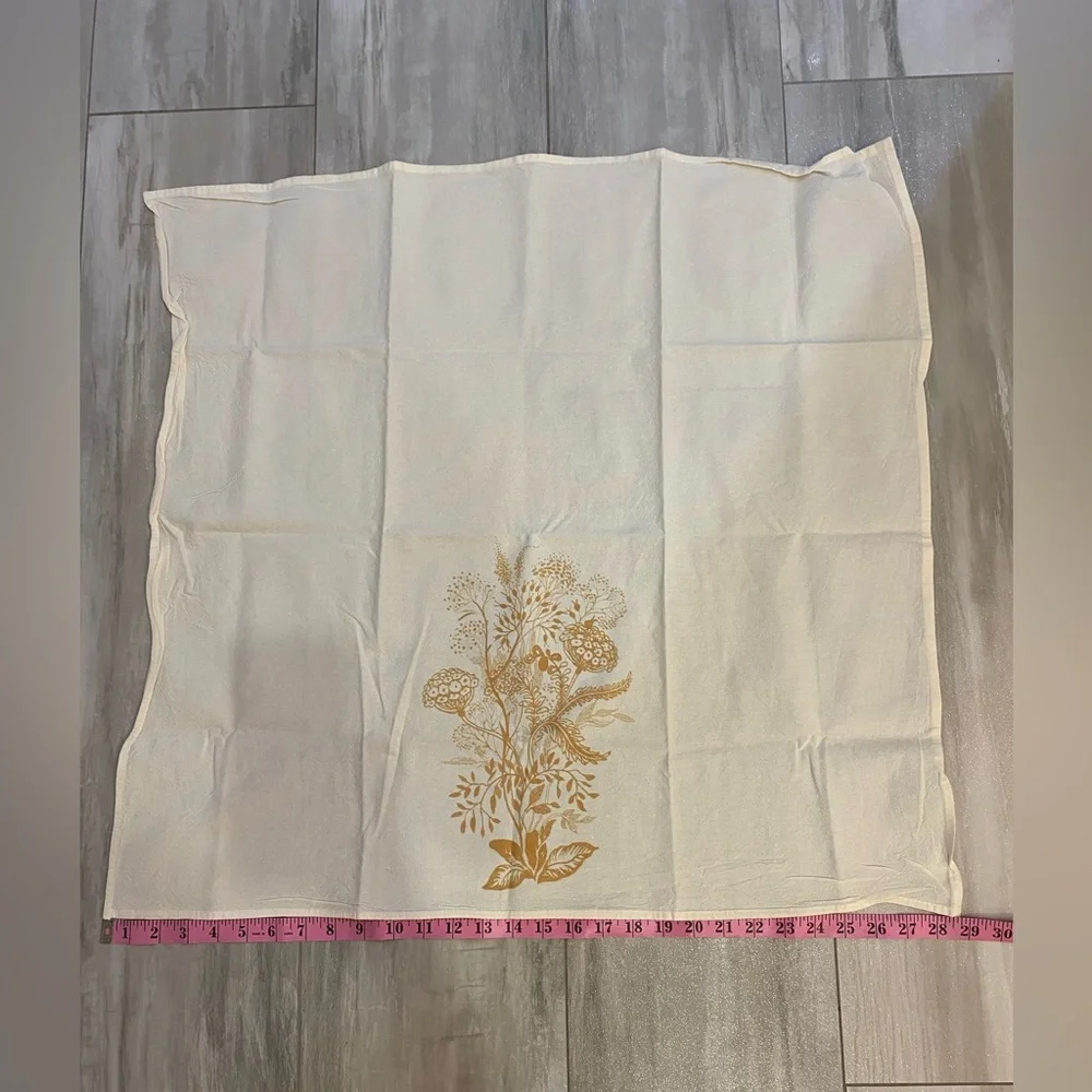 Golden Wildflower Bouquet Flour Sack Kitchen Hand Towel